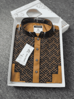 Premium Geometric Embroidered Panjabi